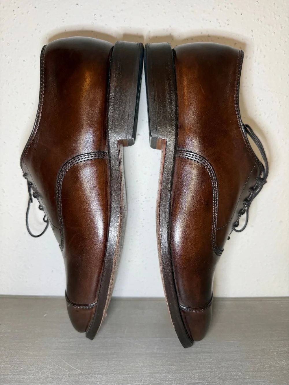 Allen Edmonds Park Avenue Black Leather Cap Toe Oxford Men's Dress Shoes 7 D